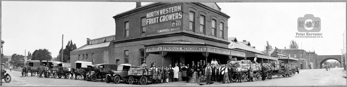 Historical Ballarat Peel St North Panorama